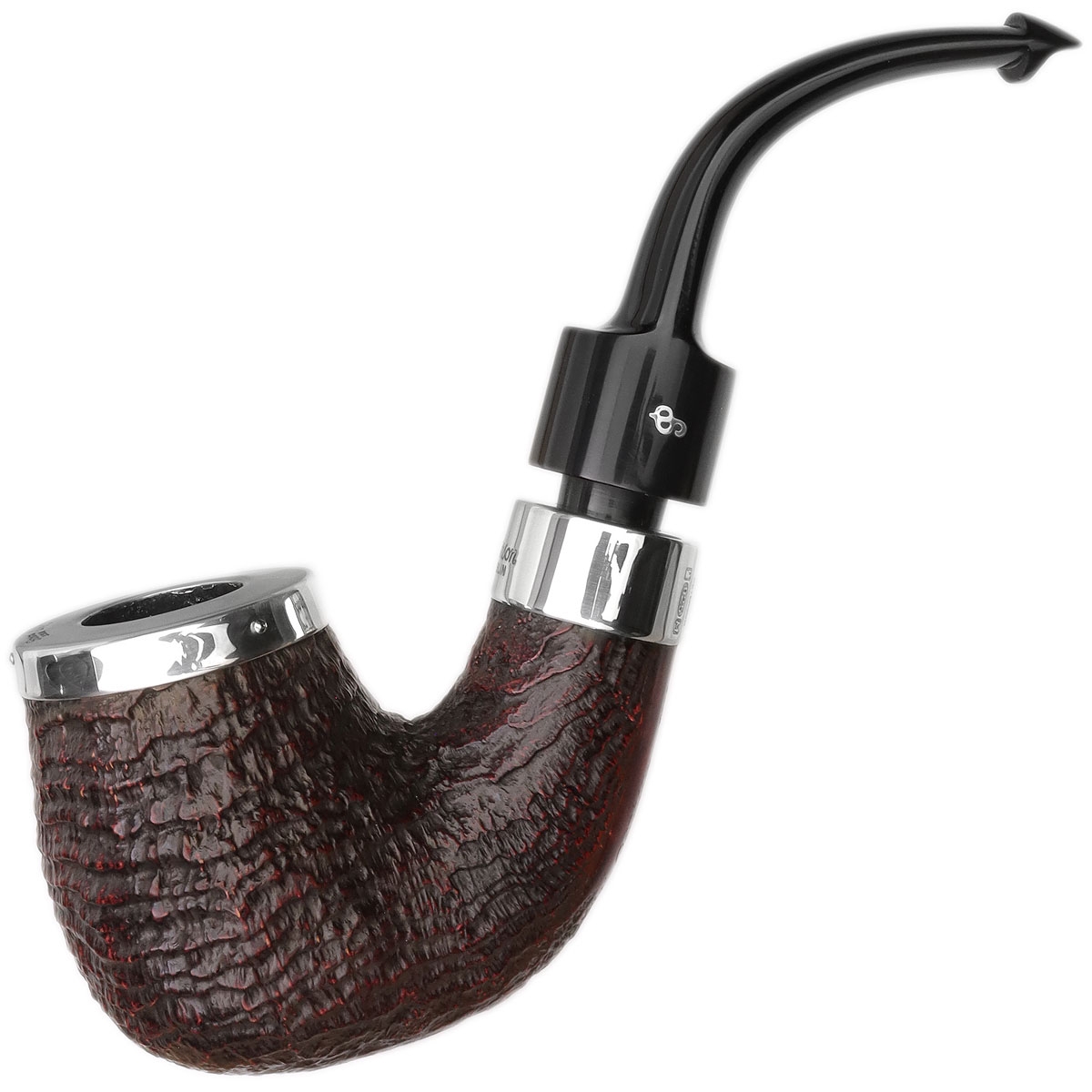 House Pipe PSB Silver Cap Bent P-Lip (9mm)
