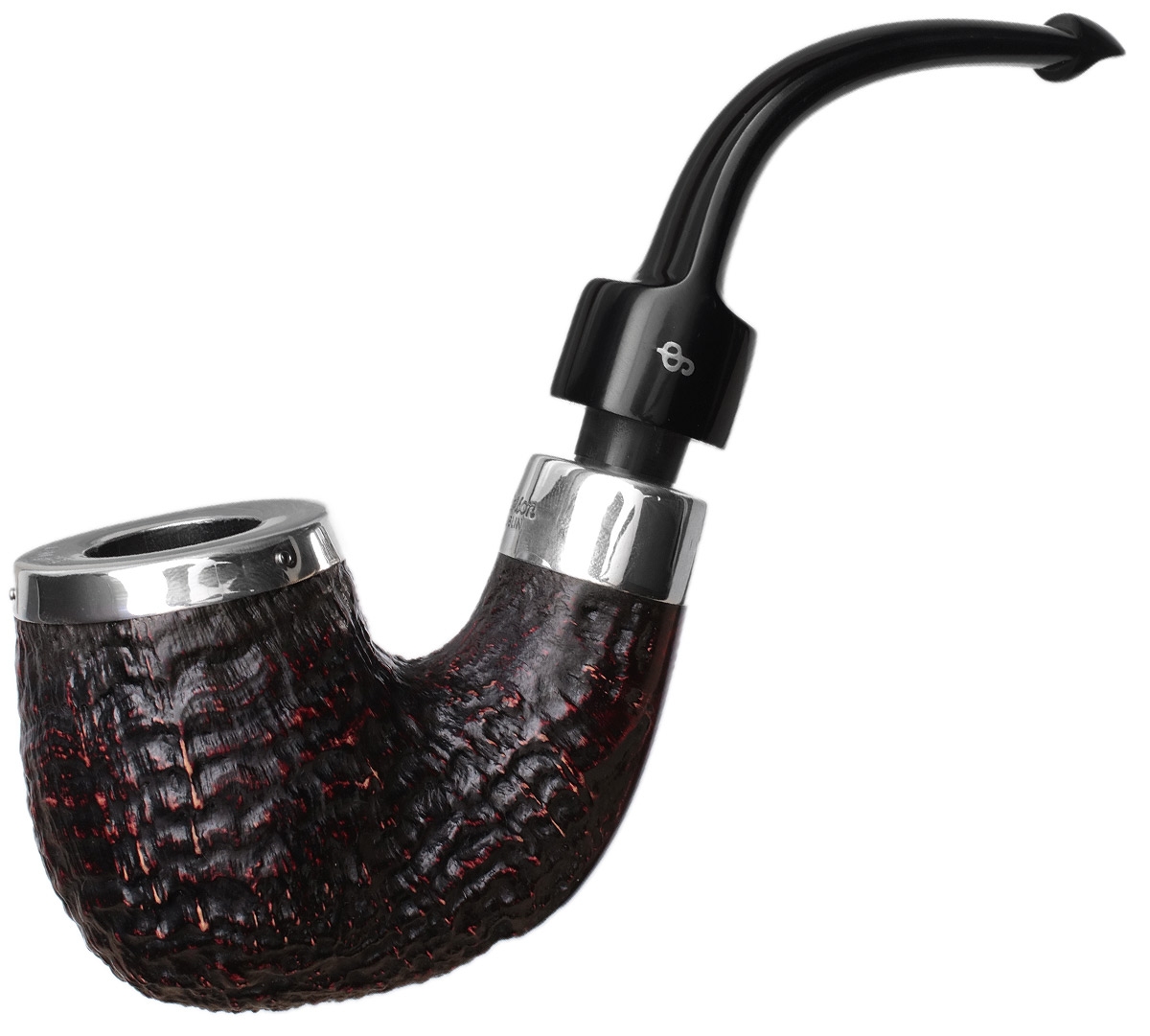 House Pipe PSB Silver Cap Bent P-Lip (9mm)