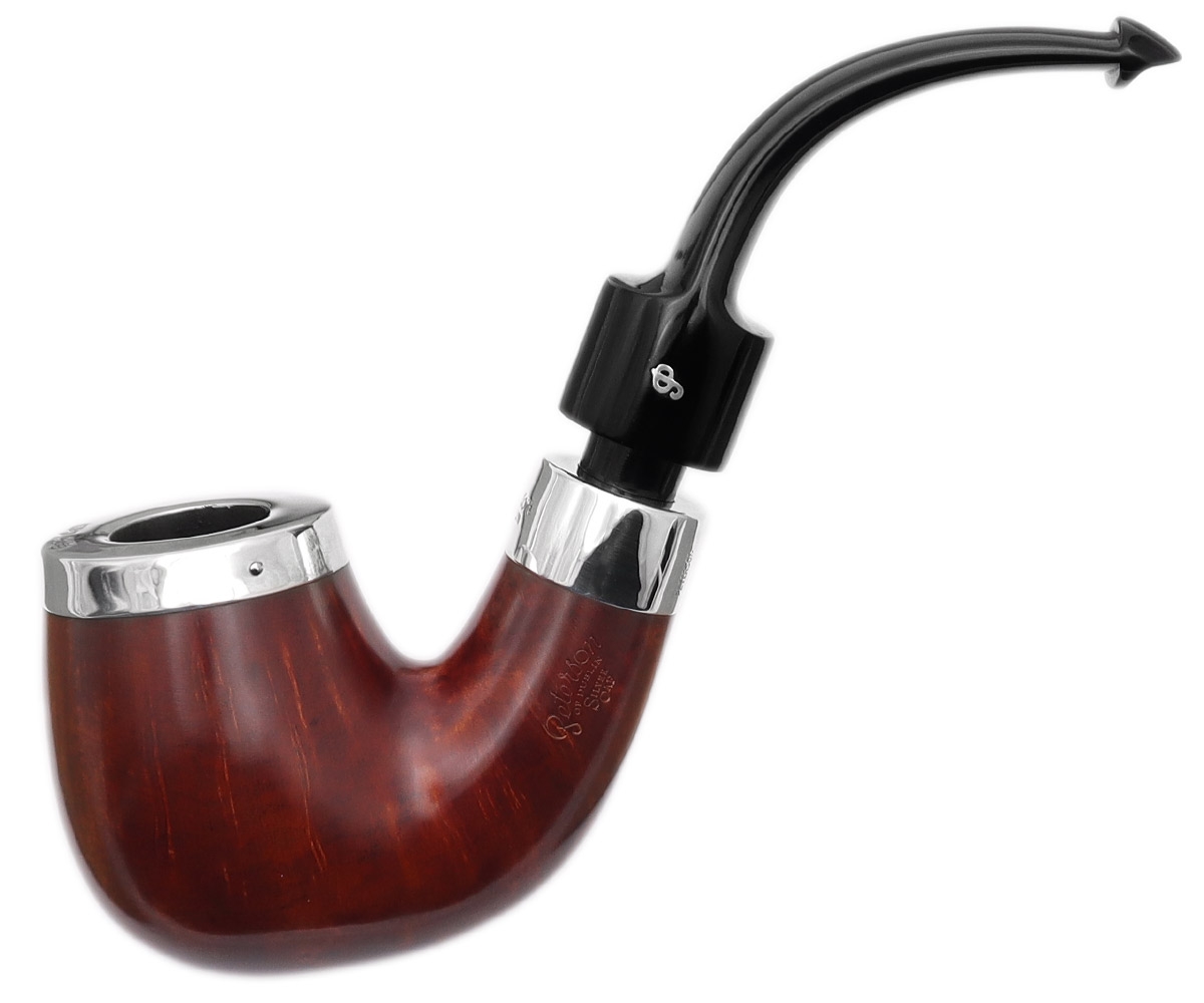 House Pipe Terracotta Silver Cap Bent P-Lip (9mm)