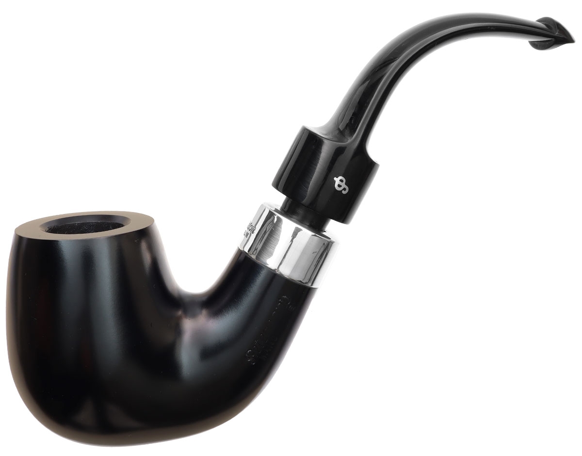 House Pipe Ebony Bent P-Lip (9mm)