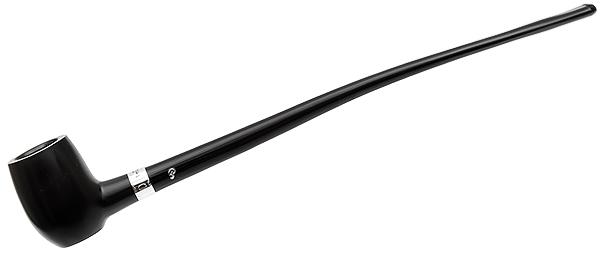 Churchwarden Ebony Silver Mounted Barrel Fishtail