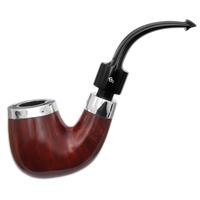 Peterson House Pipe Terracotta Silver Cap Bent P-Lip